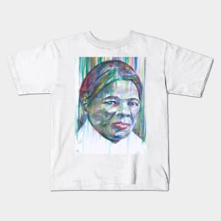 HARRIET TUBMAN watercolor portrait.2 Kids T-Shirt